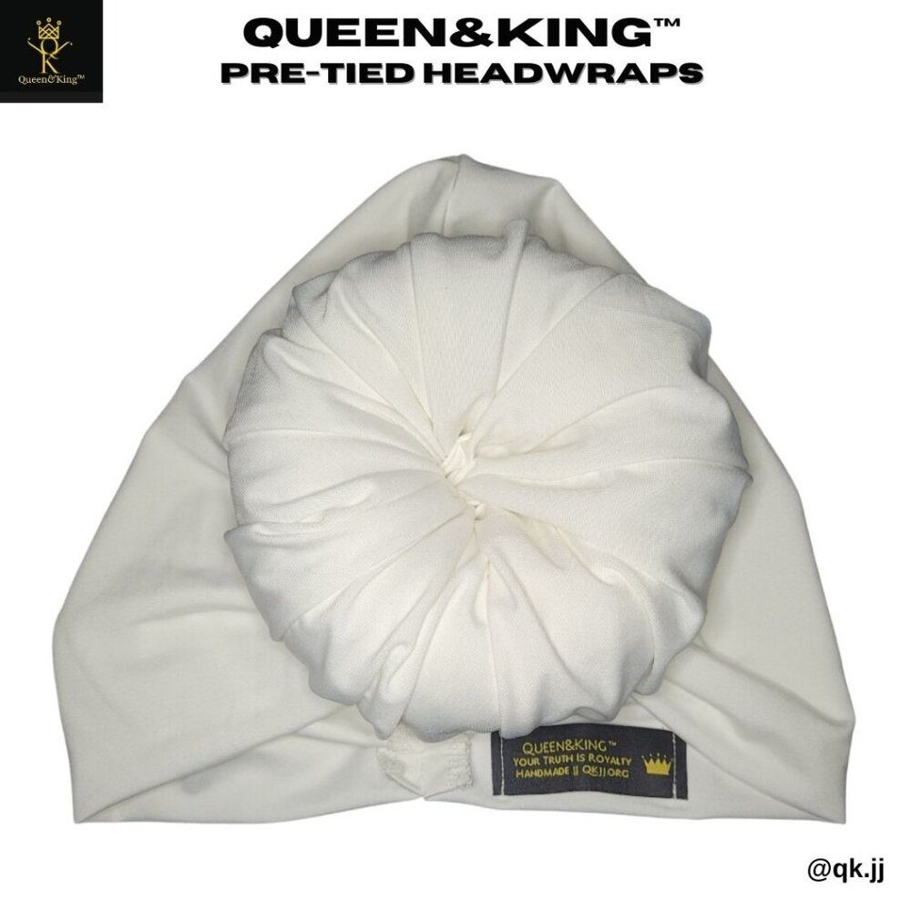 Pre-tied Headwrap (Dove)
